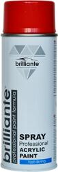 BRILLIANTE Vopsea Spray Rosu Trafic (Ral 3020) 400 Ml Brilliante