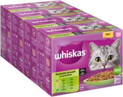 Whiskas Whiskas 96 plicuri x 85 g la preț special! - 7+ Selecție mixtă în sos