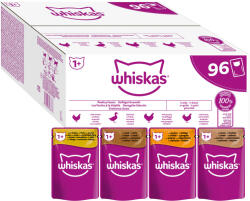 Whiskas Whiskas 96 plicuri x 85 g la preț special! - Adult 1+ Selecție de pasăre în gelatină