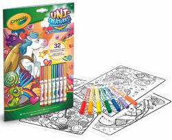 Crayola Crayola: Color & Activity Unicreatures - cartea de activități cu 7 markere (25 2116) Carte de colorat