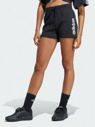 adidas Pantaloni scurți sport Essentials Linear French Terry Shorts IC4442 Negru Slim Fit