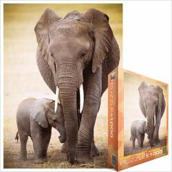 EUROGRAPHICS - Puzzle Elephant and cub - 1 000 piese