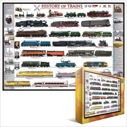 EUROGRAPHICS - Puzzle History of trains - 1 000 piese