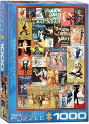 EUROGRAPHICS - Puzzle Ballroom Dancing Vintage Posters - 1 000 piese
