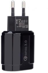 QUALCOMM AP. 0180P. 002 Qualcomm Quick Charger 3.0 USB tablet és telefon gyors töltő hálózati tápegység 220V fast charger - fekete 5V 2.5A/ 9V 2.5A/ 12V 1.6A (AP.0180P.002)