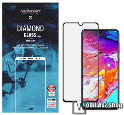 MyScreen Samsung Galaxy A70 (SM-A705FN/DS), MYSCREEN DIAMOND GLASS EDGE üvegfólia, 9H, 0, 33mmm, Full cover, F