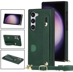 Husa de protectie NEA cu curea pentru Samsung Galaxy S23 Plus 5G verde