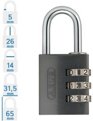 ABUS 724/30 számzáras lakat - Antracit (10052683-01)