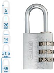 ABUS 724/30 számzáras lakat - Ezüst (10052684-01)