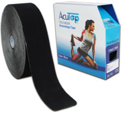 AcuTop Premium Kineziológiai Tapasz 5 cm x 32 m Fekete (SGY-ATP5A32-ACU) - sportgyogyaszati