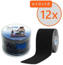 AcuTop Premium Kineziológiai Tapasz 5 cm x 5 m Fekete 12 DB/GYŰJTŐ (SGY-ATP5A-GY-ACU)