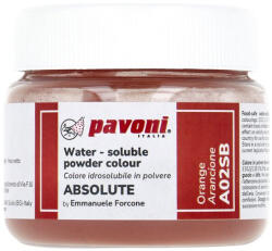 Pavoni Colorant Alimentar Hidrosolubil Pudra ABSOLUTE, Portocaliu fara E171, 50 g (A02SB)