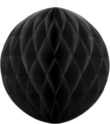 PartyDeco Méhsejt lampion dekoráció, fekete - 30cm (LUFI232874)