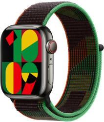 Apple Watch zöld-barna szövetszíj 38/40/41/42 (series10)mm