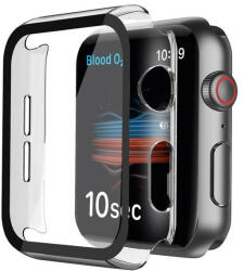 Apple Watch átlátszó védőtok edzett üveggel 44 mm