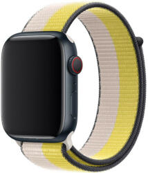Apple Watch bézs-sárga szövetszíj 38/40/41/42 (series10)mm