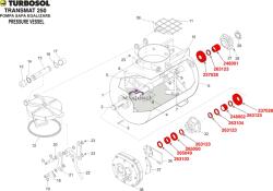 Turbosol Kit revizie ax pompa Turbosol TM250 (TB237028 TB263123 TB265050 TB263104 TB263103 TB265049 TB248001 TB248002)