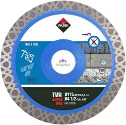 RUBI Disc diamantat materiale foarte dure TVR Ø115X22.2 mm Rubi - SUPERPRO (RB30986)