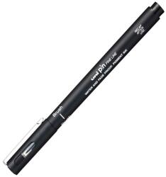 uni Liner Uni-Ball PINBR-200S 0.5mm, varf pensula, pe baza de apa, Negru (L364)