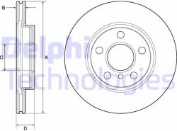 DELPHI Disc frana DELPHI BG4704C (BG4704C) - automobilus