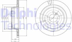 DELPHI Disc frana DELPHI BG4021C (BG4021C) - automobilus