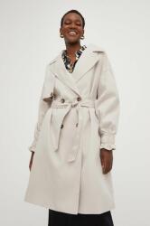 ANSWEAR kabát női, bézs, átmeneti, kétsoros gombolású - bézs S/M - answear - 18 990 Ft