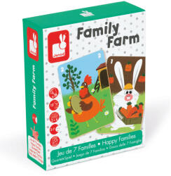 Janod 02756 Happy Families Farm család memóriajáték (J02756) - balena