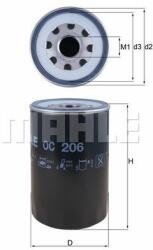 MAHLE Filtru ulei MAHLE OC 206 - piesa-auto