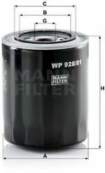 Mann-filter Filtru ulei MANN-FILTER WP 928/81 - piesa-auto
