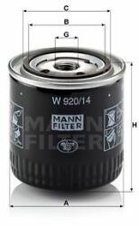 Mann-filter Filtru ulei MANN-FILTER W 920/14 - piesa-auto