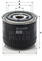 Mann-filter Filtru ulei MANN-FILTER W 914/28 - piesa-auto