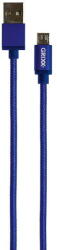 Grixx Cablu date GRIXX - Micro USB to USB, impletit, lungime 1m - albastru (GRCAMUSBFBL01) - vexio
