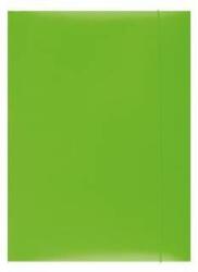 Office Products Mapa din carton plastifiat cu elastic, 300gsm, Office Products - verde (OF-21191131-02) - vexio