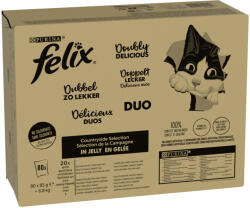 FELIX 80x85g Felix Fantastic Duplán finom nedves macskatáp