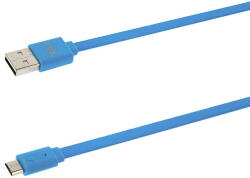 Tellur Cablu Date si Incarcare USB la MicroUSB Tellur Basic Flat, 1 m, Alb TLL155001 (TLL155001) - vexio