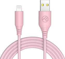 Tellur Cablu Date si Incarcare USB la Lightning Tellur, 1 m, 3A, Roz TLL155399 (TLL155399) - vexio
