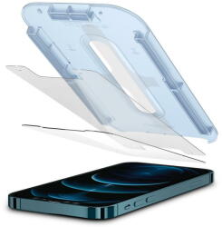 Spigen Folie Protectie Ecran Spigen EZ FIT pentru Apple iPhone 12 Pro Max, Sticla securizata, Set 2 bucati AGL01791 (SPN1325) - vexio