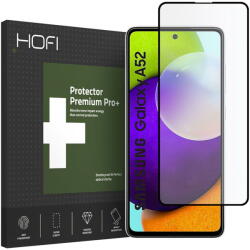 HOFI Folie Protectie Ecran HOFI Samsung Galaxy A52 A525 / Samsung Galaxy A52 5G A526 / Samsung Galaxy A52s 5G A528, Sticla securizata, Full Face, Full Glue, PRO+, Neagra (HOFI081BLK) - vexio
