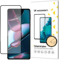 Wozinsky Folie Protectie Ecran WZK Super Durable pentru Motorola Edge 30, Sticla securizata, Full Face, Full Glue, Case Friendly, Neagra (fol/ec/wzk/su/me3/st/fu/fu/ca/ne) - vexio