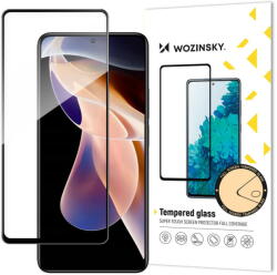 Wozinsky Folie Protectie Ecran WZK Super Durable pentru Xiaomi Redmi Note 11 Pro+ / Xiaomi Redmi Note 11 Pro, Sticla securizata, Full Face, Full Glue, Case Friendly, Neagra (fol/ec/wzk/su/xrn/st/fu/fu/ca/ne) -