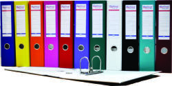 Optima Biblioraft A4, plastifiat PP/paper, margine metalica, 50 mm, Optima Basic - rosu (OP-50005007) - vexio