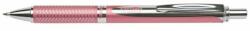 Pentel Rollertoll, 0, 35 mm, nyomógombos, rózsaszín tolltest, PENTEL EnerGel BL-407 kék (PENBL407P) (BL407P-A)