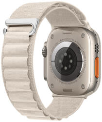 Hoco Curea nylon Hoco Alpine Loop compatibila cu Apple Watch 1/2/3/4/5/6/SE, 38/40/41mm, Bej