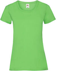 Fruit of the Loom Női póló Csapott ujjú Fruit of the Loom Valueweight T Lady-Fit - S (10), Lime zöld