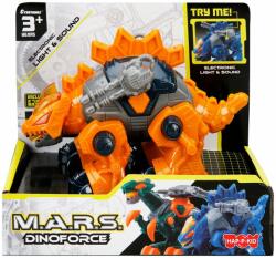 HAP-P-KID Dinozaur cu lumini si sunete, Happy Kid, M. A. R. S. 14 cm, Portocaliu (S00041287_003w)