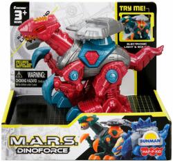 HAP-P-KID Dinozaur cu lumini si sunete, Happy Kid, M. A. R. S. 14 cm, Rosu (S00041287_004w)