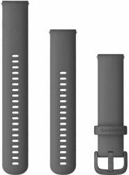 Garmin - curea silicon Quick Release 20 - gri shadow gray pentru Vivoactive/ Vivomove/ Venu/ Forerunner - 2 lungimi (010-13021-00) - ecalator