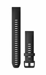 Garmin curea silicon - QuickFit 20 - neagra - extra lunga (010-12942-00) - ecalator