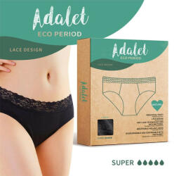 Adalet Eco Period Natura Menstrual Panty Super Black XXL