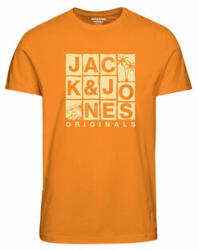 JACK & JONES Tricou 12239435 Portocaliu Standard Fit